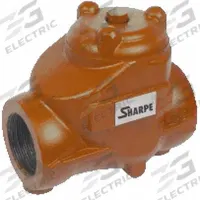 SHARPE Check Valve: Swing, 2-Way, Inline Valve Body, 4 in Pipe Size, FNPSM x FNPSM, Ductile Iron (MPN 4353014400). Key specifications — Brand: SHARPE.
