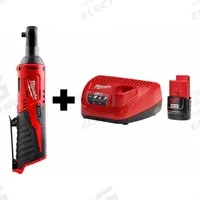 MILWAUKEE Ratchet Kit: 30 ft-lb Fastening Torque, 30 ft-lb Torque - Max, 250 RPM No Load Speed, M12™ (MPN 2456-20, 48-59-2420). Key specifications — attr1170874: Ball Detent; attr1170872: Brushed.