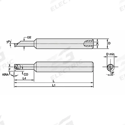 WIDIA Indexable Boring Bar: CSPI25050010R (MPN 2832297) - Indexable Boring Bars
