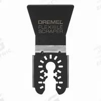 DREMEL Oscillating Scraper Blade: Flex, 2 in Blade Wd, 3 3/4 in Blade Lg, Steel, Starlock Connection (MPN MM610U). Key specifications — attr1097510: Flexible; attr1097500: Rectangular; attr1097522: DREMEL.