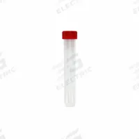 APPROVED VENDOR 15 mL Transport Vials with Caps: Transport, Polypropylene, 15 mL, Red, Non-Sterile (MPN 2403615R60E1). Key specifications — Neck Size: 17 mm; Self-Standing: Self-Standing; Closure Color: Red; Brand: APPROVED VENDOR; Vial Type: Transport; Body Color: Natural; Includes Closure: Yes; Bottom Shape: Round.