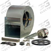 Blower with Motor and Drive Package: 15 in Wheel Dia, Belt Drive, Includes Drive Pack, 1 hp, 1 Ph (MPN 7J488). Key specifications — Brand: DAYTON; Motor Housing Design: Totally Enclosed Motor; Nominal Voltage: 115/230V AC.