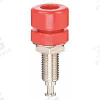 Banana Jack: Brass, Polycarbonate, 15 A Max Current, Red (MPN 5TXA0). Key specifications — Contact Material: Brass; Body Material: Brass; Brand: APPROVED VENDOR; Color: Red.