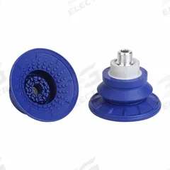 SCHMALZ Vacuum Pad Assembly: Bellows, 1.5 Folds, G1/4 in, 67 mm Pad Dia, NBR, Blue, 60 A, SAB (MPN 10.01.06.00805). Key specifications — attr1019101: 10.01.06.00805; attr1019103: SCHMALZ; attr1019107: 60 A.