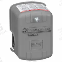 TELEMECANIQUE SENSORS Water Pump Switch: Std, 5 psi – 80 psi, 1/4" FNPS, 30 psi / 50 psi ON/OFF (MPN 9013FYG2J21). Key specifications — attr1027655: Diaphragm; attr434202: TELEMECANIQUE SENSORS; attr1027685: 1/4" FNPS; attr1027686: Standard; attr1027690: None.