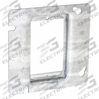 RACO Plaster Ring: Raised, 1/2 in Raised Ht, Steel, 4.69 in Overall Lg - Plaster Rings