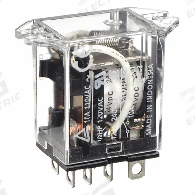 OMRON Flange Mount Relay: Surface (Top Flange) Mounted, 10 A Current Rating, 24V DC - Surface-Mounted Relays