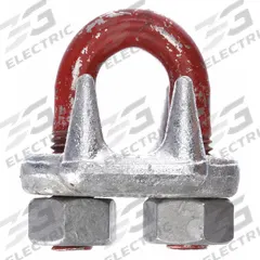 CROSBY Wire Rope U-Bolt Clip: 1 in Compatible Rope Dia, 26 in Rope Turnback Lg, Steel, U-Bolt Clip (MPN 1010239). Key specifications — Fabrication: Forged; Color: Silver; Material: Steel; Brand: CROSBY.