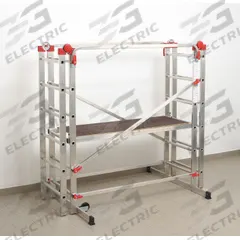 HAILO Scaffold: Aluminum, 7.6 ft, 23.6 in x 13.4 in, 331 lb Load Capacity (MPN 9459-501). Key specifications — Brand: HAILO; Height Adjustability: Fixed Height.