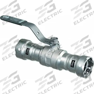 VIEGA MEGAPRESS Manual Two-Way Ball Valve: 1 in, Carbon Steel, Straight, Press x Press - Carbon Steel Ball Valves