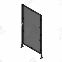 T-Slot Framing System Door: Stand-Alone, Black, Right Swing, 84 in H x 39 in W x 5 1/2 in D, Mesh (MPN 48223). Key specifications — Finish: Anodized; Brand: FAZTEK; Panel Color: Black; Panel Type: Mesh; Color: Black; Material: Wire; Mesh Shape: Square; Assembly: Assembled.