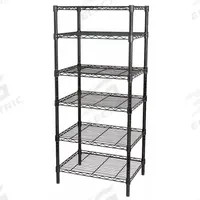 APPROVED VENDOR Wire Shelving Unit: Starter, 48 in x 18 in, 74 in Overall Ht, 6 Shelves, Dry/Wet (MPN 5GPL2). Key specifications — Recommended Environments: Wet; Color: Black; Finish: Powder Coated; Material: Steel; Brand: APPROVED VENDOR.