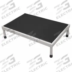 COTTERMAN Work Platform: 8 in Platform Ht - Max, 24 in Platform Wd, 36 in Platform Dp, Aluminum (MPN 1AAWP2436A8 A5-8 B1 P6). Key specifications — Brand: COTTERMAN; Color: Silver; Tread Type: Antifatigue Mat.