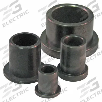 BUNTING BEARINGS Sleeve Bearing: MDS-Filled Nylon, 3/4 in Bore, 1 in OD, 1 in Overall Lg - Wear-Resistant Plastic Flanged Sleeve Bearings