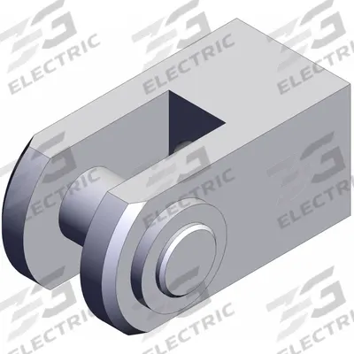 SMC Knuckle Joint: Fits 20 mm Bore Dia, M8 x 1.25 Thread Size, Y-G02 - Clevis Mounting Hardware