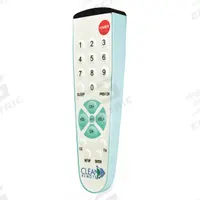 CLEAN REMOTE Universal Remote Control: Universal, CR1, Blue/White. Key specifications — Manufacturer Part Number: CR1; Brand: CLEAN REMOTE; Color: Blue/White; Features: Hidden Battery Compartment; Compatible With_Broad: Universal; Remote Features - Broad: Hidden Battery Compartment.