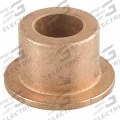 Flanged Sleeve Bearing: Bronze, SAE 841, 5/16 in Bore, 7/16 in OD, 3/8 in Lg, SAE 30 Oil, 3 PK (MPN EF050706). Key specifications — System of Measurement: Inch; Lubricant Material: SAE 30 Oil; Lubrication Method: Embedded; Material Grade: SAE 841; Flange Type: Flanged; Brand: BUNTING BEARINGS.