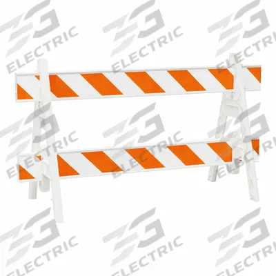 PLASTICADE Traffic Barricade: 28 in Overall Ht, 28 in x 28 in, Engineer, Barricade - Type I Barricades