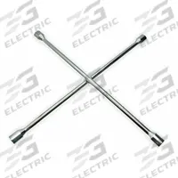 WESTWARD Lug Nut Wrench: 4 Wrench Heads, 11/16 in_3/4 in_13/16 in_7/8 in Wrench Head Size, 6-Point (MPN 2HLA9). Key specifications — Measurement Type: SAE; Socket Shape: 6-Point; For Vehicle Type: Passenger Vehicles; Finish: Chrome Plated; Leverage Bar Hole: Leverage Bar Hole Not Included; Socket Depth: Standard; Compatible with Product Type: Standard Lug Nuts; Brand: WESTWARD.