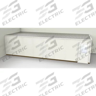 PORTA-FAB Modular In-Plant Office: 32 ft x 12 ft x 8 ft, 2 Walls, Steel-Covered Drywall - 2-Wall Unassembled In-Plant Offices