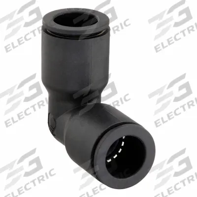 LEGRIS Push-Fit Elbow Fitting: 10 mm OD x 10 mm OD Size, Push-to-Connect x Push-to-Connect - Nylon & Nickel-Plated Brass Tube Fittings
