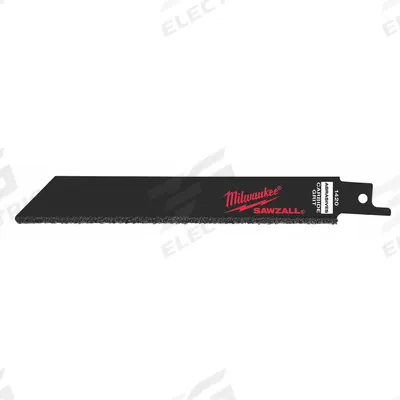 MILWAUKEE Reciprocating Saw Blade: 6 in Blade Lg, 0.03 in Blade Thick, 0.03 in Cut Wd - Tile & Masonry-Cutting Blades