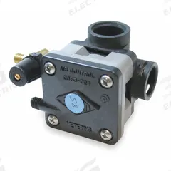 ACORN Flow Control Elbow: Air-Trol®, Noryl, 3 5/8 in Overall Wd, 2 1/2 in Overall Ht, Black (MPN 2570-105-001). Key specifications — Color: Black; Compatible Series: Air-Trol®; Includes: Metering Assembly; Product Type: Flow Control Elbow; Brand: ACORN; Material: Noryl.