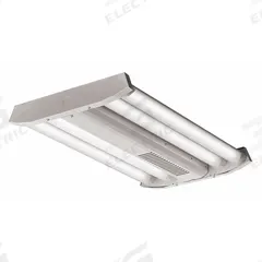 LITHONIA LIGHTING LED High Bay: 25 5/8 in Lg, 18,297 lm, 5000K, 12 ft – 30 ft Mounting Ht, 106 W (MPN IBG 18L MVOLT 5K). Key specifications — attr1260469: 120 to 277V AC; attr1260477: (4) Lamp T5HO; attr1260467: LITHONIA LIGHTING; attr1260503: 5000K.