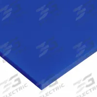 UHMW Polyethylene Bar: 0.5 in Thick, 0.5 in x 4 ft, Opaque, Blue, 4,400 psi Tensile Strength (MPN PS-UHMW-GF-136). Key specifications — Impact Strength: 16.0 ft-lb/in; Backing Type: No Backing; Clarity: Opaque; Filler Material: Glass.