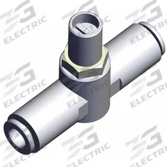 SMC Speed Controller: In-Line Fitting, Screwdriver Slot, 1/4 in Valve Body Size, Meter Out, 1/4 in (MPN AS2051F-07T). Key specifications — attr947203: Brass/PBT; attr947205: SMC.