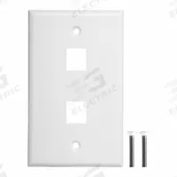 JONARD TOOLS Port Wall Plate: 1 Gang, 2 Port (MPN K-W2/10). Key specifications — Brand: JONARD TOOLS; Compatible Connector Type: Keystone Jack Modules.