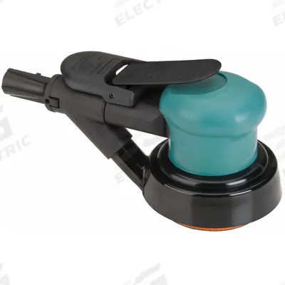 DYNABRADE Air Orbital Sander: 3 in Disc, Pressure Sensitive Adhesive, 3/32 in Orbit - Self-Vacuum Random Orbital Sanders