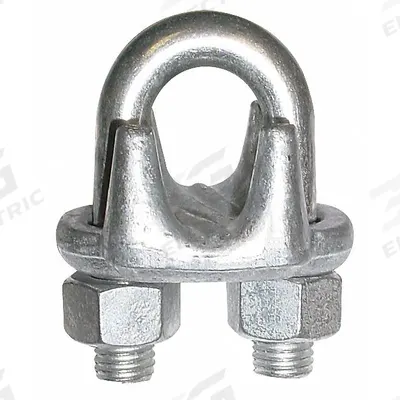 Dayton Wire Rope U-Bolt Clip: 1 in Compatible Rope Dia, 26 in Rope Turnback Lg - U-Bolt Clips