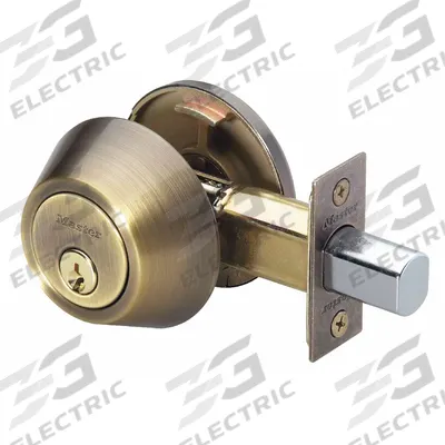 MASTER LOCK Deadbolt Lock: Cylindrical, 1 3/8 in Door Thick - Max - Standard Cylindrical Deadbolts