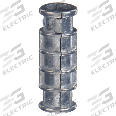 DEWALT Lag Shield: 3/8"-7 Thread Size, 1 3/4 in Overall Lg, 3/8 in Dia, Zamac Alloy - Lag Shields for Wood Screws