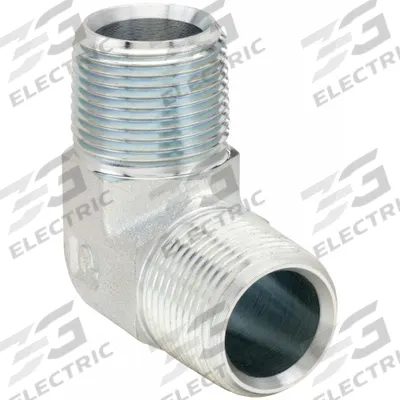 PARKER Metal Pipe Elbow: 2 in x 2 in, Male NPT Threaded x Male NPT Threaded, 1,000 psi - Threaded High-Pressure Pipe Fittings