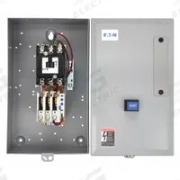 EATON Definite Purpose Magnetic Motor Starter: Non-Reversing, 3 Poles, 60 A, 480V AC Coil, Thermal (MPN A25CGE60C). Key specifications — Brand: EATON; Thermal Units Required: 3 Thermal Units Required (Not Included).