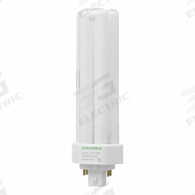 LEDVANCE/ SYLVANIA Compact Fluorescent Bulb: 4-Pin (GX24q-4), T4, Fluorescent, 3500K - CFL Triple Twin-Tube Plug-In Lamps