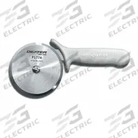 DEXTER RUSSELL Pizza Cutter Wheel: 1 Handles, Polypropylene, 5 in Blade Dia, White, 5 in Handle Lg (MPN 18013)