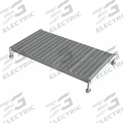 TRI-ARC Adjustable Height Work Platform: 14 in Platform Ht - Max, 24 in Platform Wd, Steel, Adj Ht (MPN WLOS948242). Key specifications — Brand: TRI-ARC; Color: Gray.