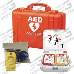 STRYKER PHYSIO-CONTROL AED Value Package: LIFEPAK CR2, Rugged Case, Semi-Auto Mode, 1 yr Management (MPN 99512-001262-SP). Key specifications — Shelf Life: 4 yr Battery; Included CPR Feedback: CPR Feedback Not Included; Battery Type: Li-MnO2; Pads Included: Adult AED Pads; Services Included: 1 yr Management.