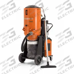 HUSQVARNA Dust Extractor: 230 V AC, 354 cfm, 3 in Hose Dia., 10 1/8 hp, HEPA, 2 Filters (MPN T7500). Key specifications — attr118108: HEPA; attr80926: HUSQVARNA.