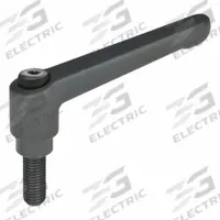 JW WINCO Adjustable Handles; Adjustable Levers: Zinc w/ Steel Thread, #10-32 Thread, 1.18 in Lg (MPN 1TA19K). Key specifications — Brand: JW WINCO.