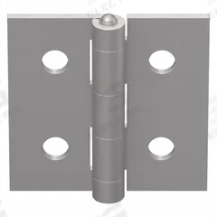 Butt Hinge: 2 in x 2 in, 10 Series, For 17/64 in Slot Wd, Silver, Aluminum, 9/32 in Mounting Hole (MPN 10HI8216). Key specifications — Brand: FAZTEK; Product Type: Butt Hinge; Material: Aluminum; Hinge Type: Butt.