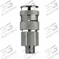 PARKER Quick Connect Socket: 1/4 in Body Size, 3/8 in Hose Fitting Size, 3/8"-18 Thread Size, Ball (MPN 23KAAN17MPN). Key specifications — Brand: PARKER; Thread Size: 3/8"-18; Coupling Locking Type: Ball; Hose Fitting Gender: Male.