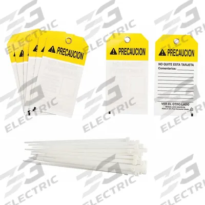 BRADY Lockout Tag: Precaution, No Hacer Funcionar, Polyester, Write-On Surface - Safety