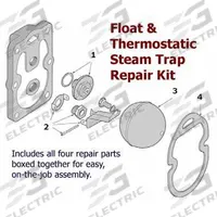 Steam Trap Repair Kit: For Armstrong, 15-B8, For 36Y249 (MPN FT15-B8). Key specifications — Brand: BARNES & JONES; Compatible Manufacturer Model Number: 15-B8; Compatible Series: B; Product Type: Steam Trap Repair Kit.