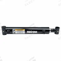 MAXIM Welded Hydraulic Cylinder: 3 in Bore Dia., 10 in Stroke Lg, 18 in Retracted Lg, 21,200 lb (MPN 288336). Key specifications — attr95618: Double Acting; attr98893: MAXIM.