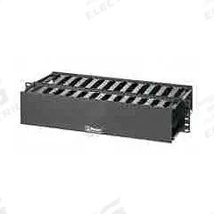 PANDUIT Dual Side Horizontal Finger Manager: Horizontal, 2 U, Dual Side Sides, 8 7/8 in Overall Dp (MPN WMP1E). Key specifications — Color: Black; Includes: Cover; Orientation: Horizontal; Brand: PANDUIT; Material: Plastic; Number of Sides: Dual Side.