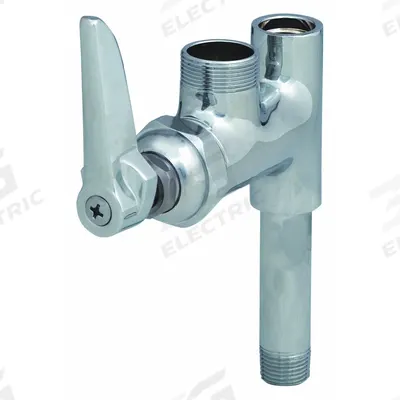 T&S BRASS Spout: Brass, Chrome, 9.73 gpm Flow Rate, Swivel Spout, 2 5/16 in Spout Reach - Pre-Rinse Add-On Faucets